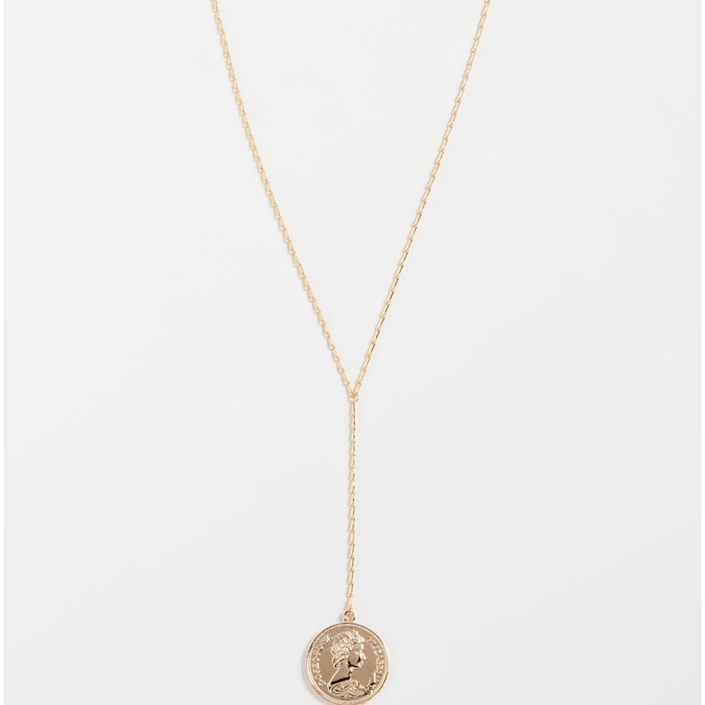 Shashi Women’s Warrior Lariat Coin Necklace NIB - Picture 3 of 10
